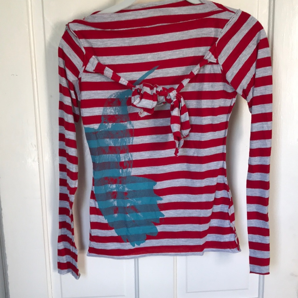 Long sleeve striped top